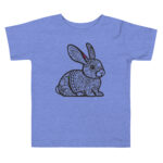 Serene Garden Rabbit Doodle Exploration Tee - Image 3