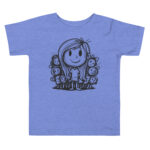 Joyful Scribble Doodle T-Shirt Happy Go Lucky - Image 2