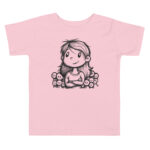 Whimsical Gaze Doodle T-Shirt - Image 3