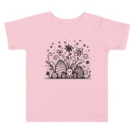 Easter Doodle Delight T-Shirt - Enchanted Garden Fantasy - Image 3