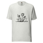 Floral Scribble Doodle T-Shirt - Whispers of Nature - Image 5
