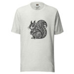 Whiskered Doodle T-Shirt - Curious Feline Intricacy - Image 5