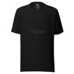 Playful Fish Chasing Freedom Scribble Art Tee - Image 2
