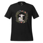 Lamb of Serenity Floral Wreath Tee - Image 2