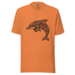 Oceanic Elegance T-Shirt - Leaping Dolphin - Image 3