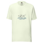 Playful Fish Chasing Freedom Scribble Art Tee - Image 6