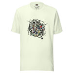 Abstract Line Art T-Shirt with Colourful Intricacies - Image 6