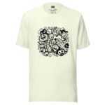 Ghoulish Gathering Doodle T-Shirt with Whimsical Halloween Fun - Image 6