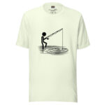 Angler's Sketch Collection T-Shirt - Calm Waters Doodle - Image 6