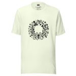 Holiday Wreath T-Shirt - Enchanted Botanical Doodle - Image 7