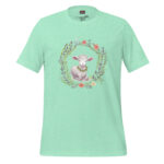 Lamb of Serenity Floral Wreath Tee - Image 4