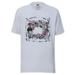 Cosmic Doodle T-Shirt - Celestial Music Melody - Image 4