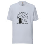 Cosmic Contemplation Collection T-Shirt - Stardust Doodle Dreams - Image 4