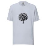 Whispers of Nature Collection T-Shirt - Enchanted Rose Doodle - Image 3