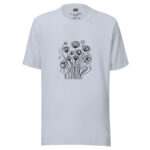 Whispers of Nature T-Shirt - Blooming Doodle Artistry - Image 3