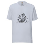 Floral Scribble Doodle T-Shirt - Whispers of Nature - Image 3