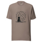 Cosmic Contemplation Collection T-Shirt - Stardust Doodle Dreams - Image 2