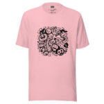 Ghoulish Gathering Doodle T-Shirt with Whimsical Halloween Fun - Image 3