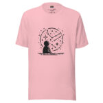 Cosmic Contemplation Collection T-Shirt - Stardust Doodle Dreams - Image 3