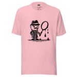 Detective Tales T-Shirt - Mystery Sleuth Doodle - Image 2