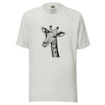 Abstract Giraffe Pattern Illusion Art Tee - Image 6