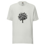 Whispers of Nature Collection T-Shirt - Enchanted Rose Doodle - Image 5