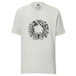Holiday Wreath T-Shirt - Enchanted Botanical Doodle - Image 6