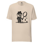 Detective Tales T-Shirt - Mystery Sleuth Doodle - Image 3