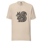 Whiskered Doodle T-Shirt - Curious Feline Intricacy - Image 4