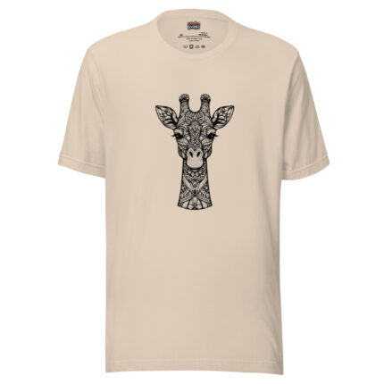 Giraffe's Gaze T-Shirt - Sky-High Grace