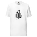 Abstract Cityscape Line Art – Urban Edge Tee - Image 7