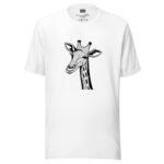 Abstract Giraffe Pattern Illusion Art Tee - Image 8