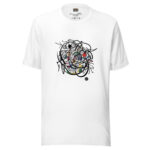Abstract Line Art T-Shirt with Colourful Intricacies - Image 7