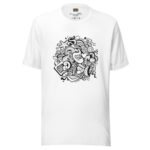 Abstract Doodle T-Shirt - Whimsical Imagination Explosion - Image 7
