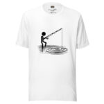 Angler's Sketch Collection T-Shirt - Calm Waters Doodle - Image 7