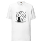 Cosmic Contemplation Collection T-Shirt - Stardust Doodle Dreams - Image 7