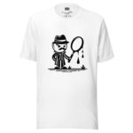 Detective Tales T-Shirt - Mystery Sleuth Doodle - Image 7