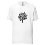 Whispers of Nature Collection T-Shirt - Enchanted Rose Doodle - Image 7