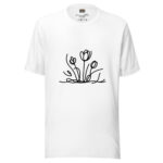 Floral Scribble Doodle T-Shirt - Whispers of Nature - Image 7