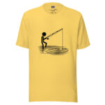 Angler's Sketch Collection T-Shirt - Calm Waters Doodle - Image 5