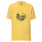 Lunar Landscape Doodle T-Shirt - Nocturnal Calm - Image 4