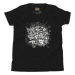 Whimsical Creature Cluster Doodle – Imagination Unleashed Tee - Image 2