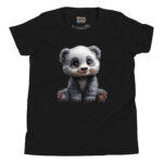 Panda Playtime T-Shirt - Adorable Monochrome Charm - Image 2