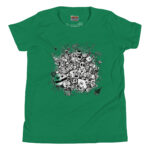 Whimsical Creature Cluster Doodle – Imagination Unleashed Tee - Image 6