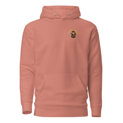 Friar Burgs EST. 2023 Small Front Logo Hoodie - Subtle Monk & Burger Emblem Apparel