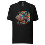 Psychedelic Fish T-Shirt - Aquatic Colour Splash - Image 2