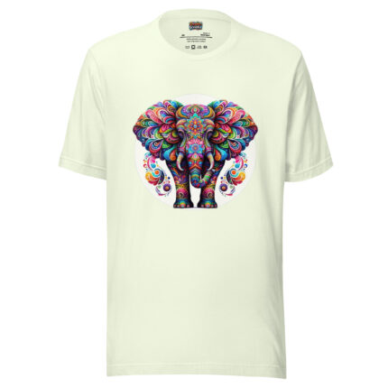 Psychedelic Elephant T-Shirt - Mystical Elegance