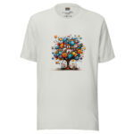 Whimsical Doodle Architecture T-Shirt - Imaginative Cityscape Sketch - Image 6