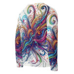 Scribble Diffusion Colour Frenzy Abstract Doodle Sweatshirt - Image 4
