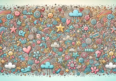 Cute doodle clothing banner